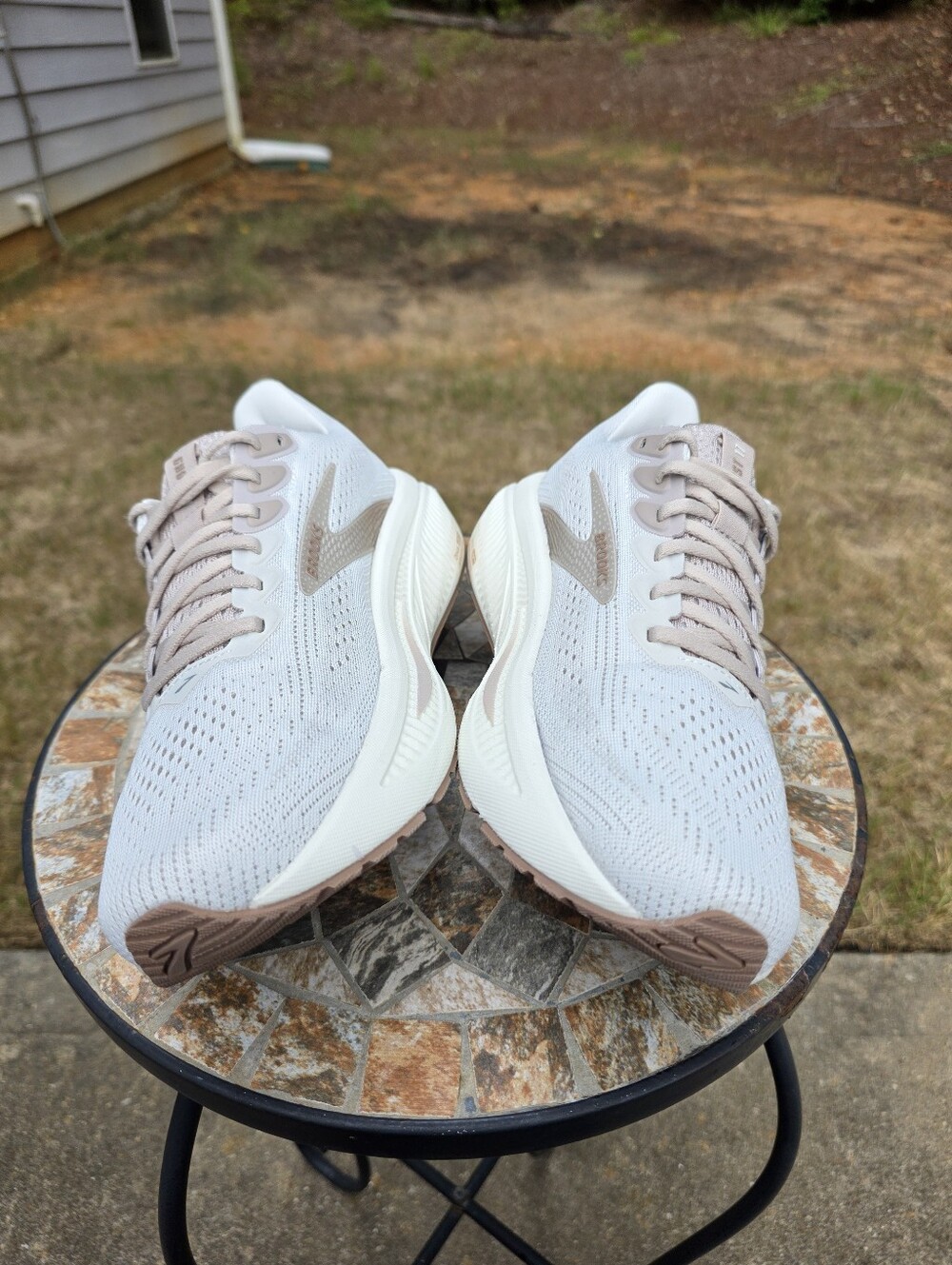 Brooks Ghost 17 1204311B092 Grey/Portabella Running Shoes Women Sz 9.5 B Worn 1x - Picture 5 of 9
